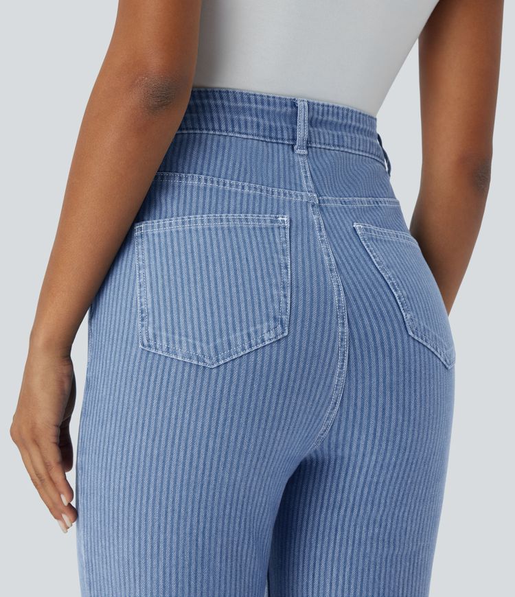 Straight-Leg Denim Jeans | High-Waisted | Classic Fit