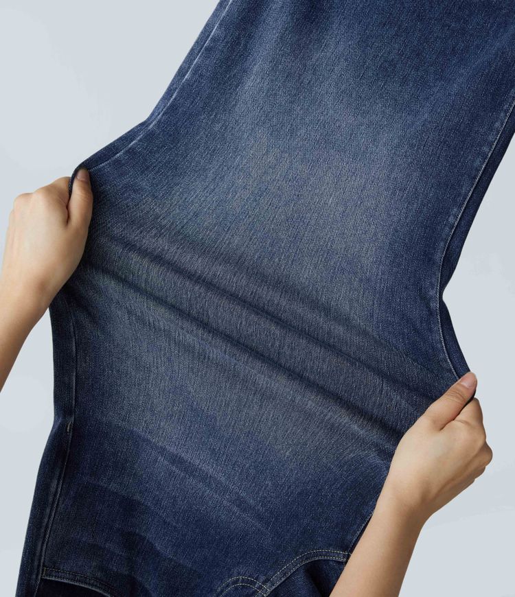 High-Rise Wide-Leg Jeans | Stretch Denim | Retro and Flattering