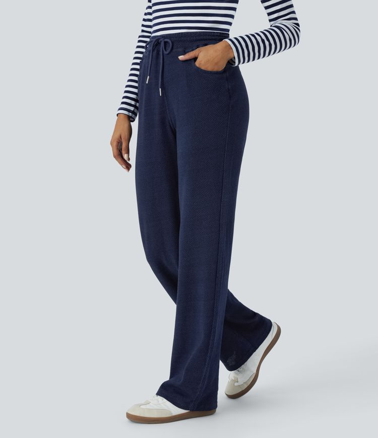 Wide-Leg Lounge Pants | Cotton | Relaxed and Comfortable