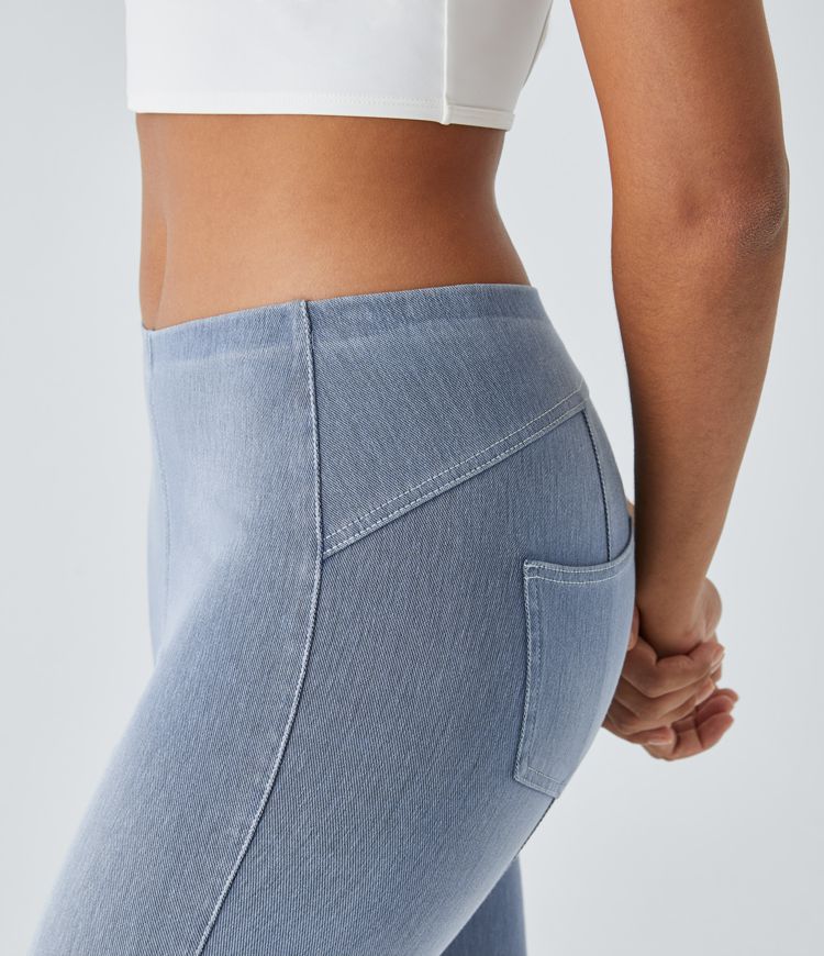 High-Waisted Skinny Jeggings | Light Blue | Stretch Fit