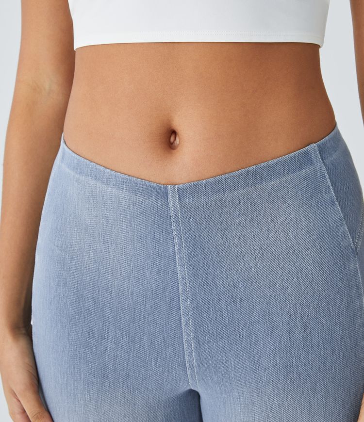 High-Waisted Skinny Jeggings | Light Blue | Stretch Fit