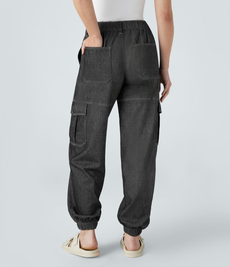 Utility Jogger Pants | Cotton Denim | Relaxed and Functional