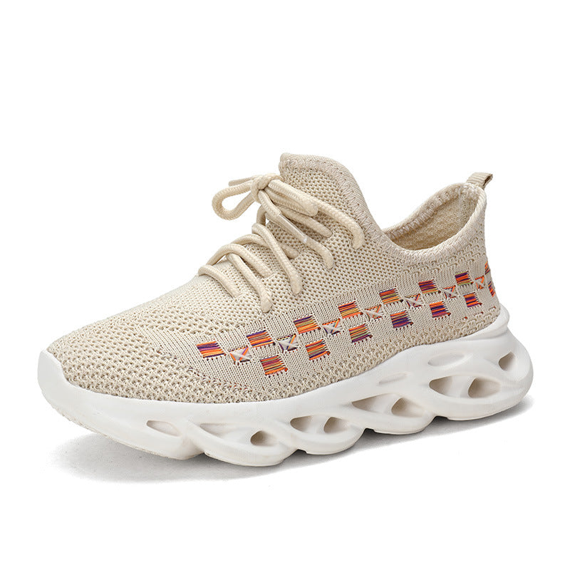 Breathable Hollow Sole Sneakers | Lightweight Design | Stylish Accents