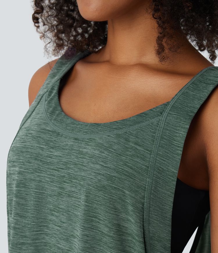 Cross-Back Tank Top | Active | Stylish and Breathable