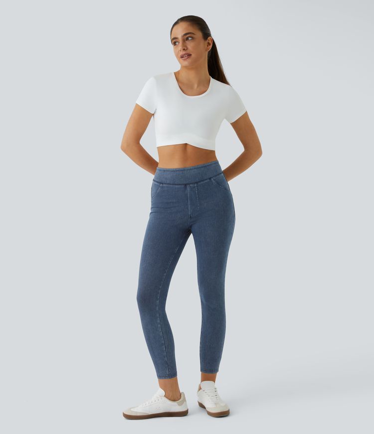 High-Rise Pull-On Jeggings | Stretch Denim | Comfortable and Stylish