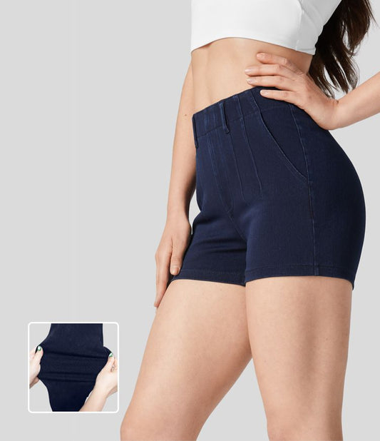 High-Waisted Stretch Shorts | Body-Hugging Fit | Comfortable and Breathable