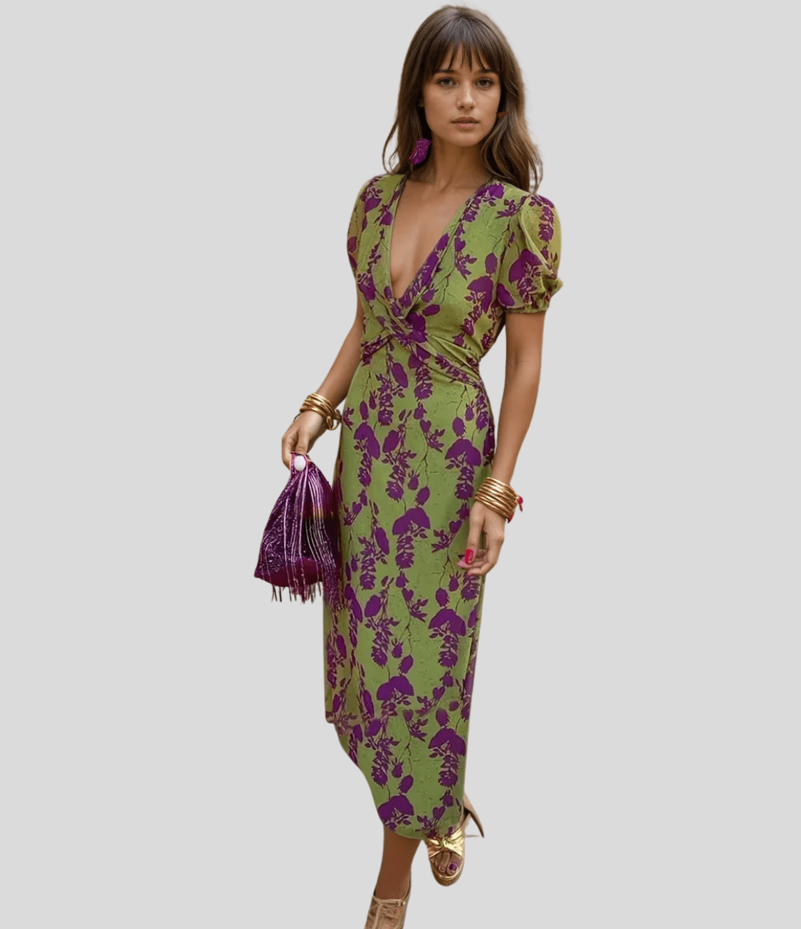 Mirriva | Floral Maxi Dress
