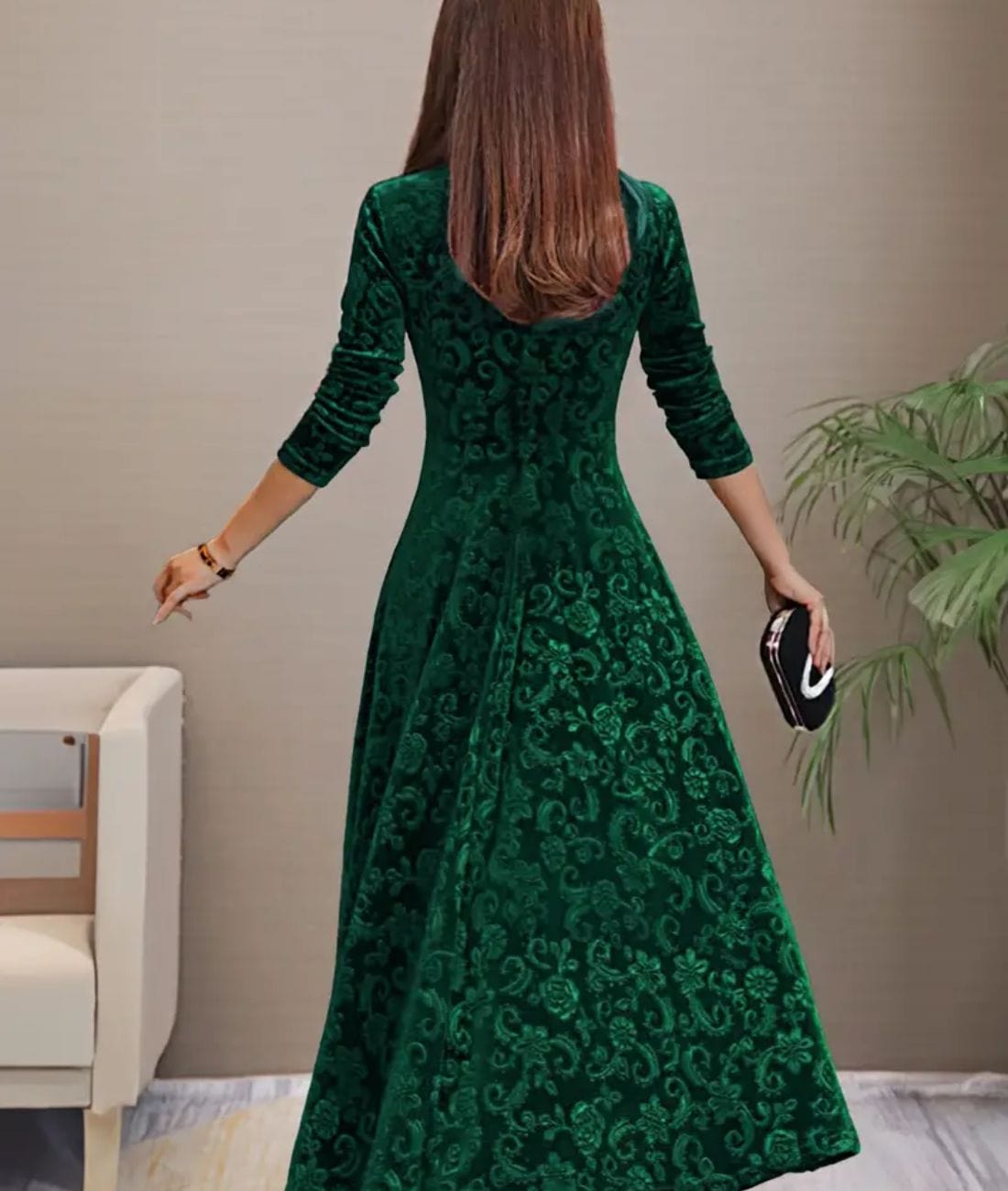 Carina - Long Sleeve Maxi Dress