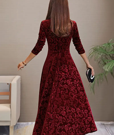 Carina - Long Sleeve Maxi Dress
