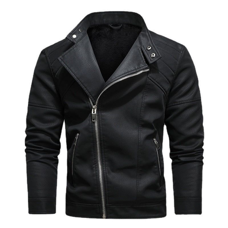 Men's Faux Suede Biker Jacket | Slim Fit | Edgy and Stylish