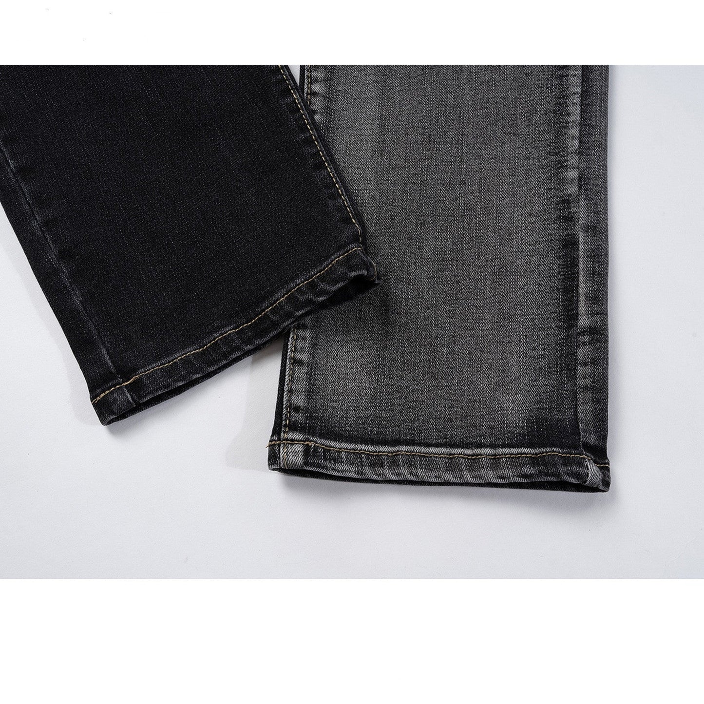 Tapered Jeans | Washed Black Denim | Sleek and Contemporary