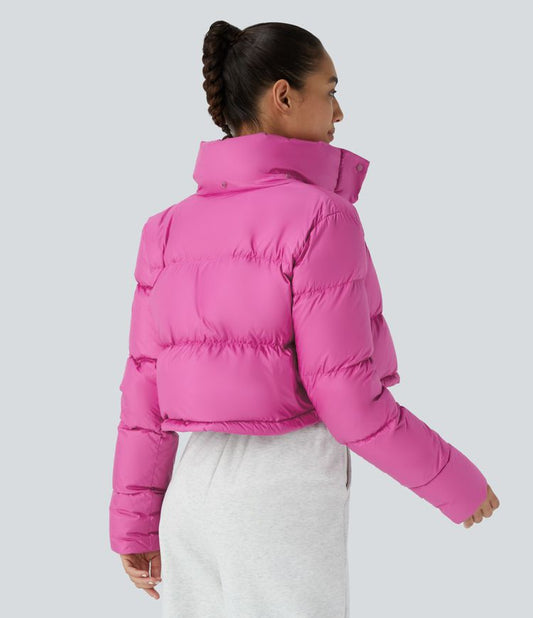 Cropped Puffer Jacket | Vibrant & Warm | Bold Winter Style