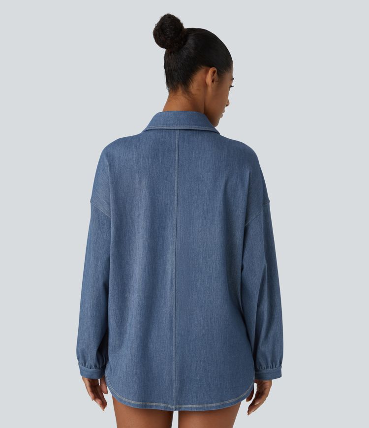 Oversized Denim Jacket | 100% Cotton | Relaxed Fit