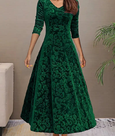 Carina - Long Sleeve Maxi Dress