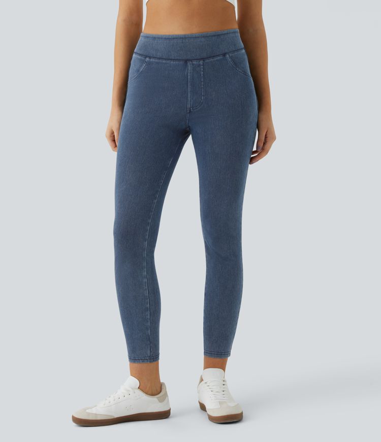 High-Rise Pull-On Jeggings | Stretch Denim | Comfortable and Stylish