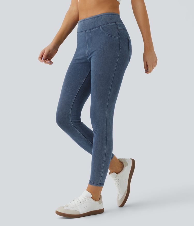 High-Rise Pull-On Jeggings | Stretch Denim | Comfortable and Stylish