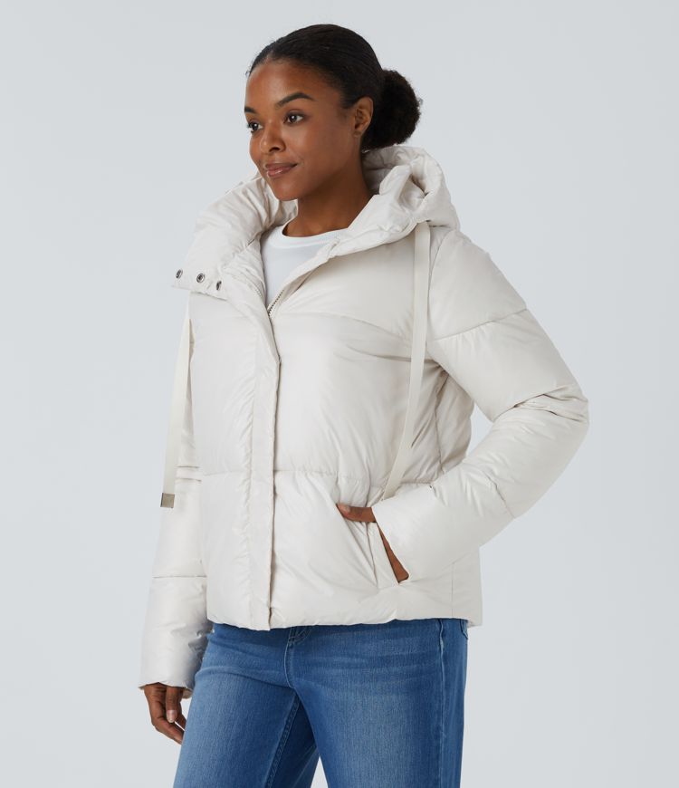 Insulated Puffer Jacket | Adjustable Hood | Warm and Stylish