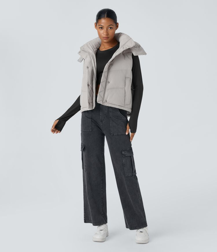 Cropped Puffer Vest | Insulated & Stylish | Perfect for Layering