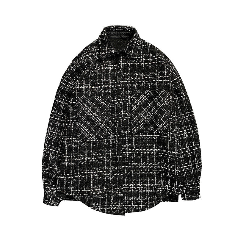 Men's Oversized Plaid Shirt | Button-Up | Trendy and Comfortable