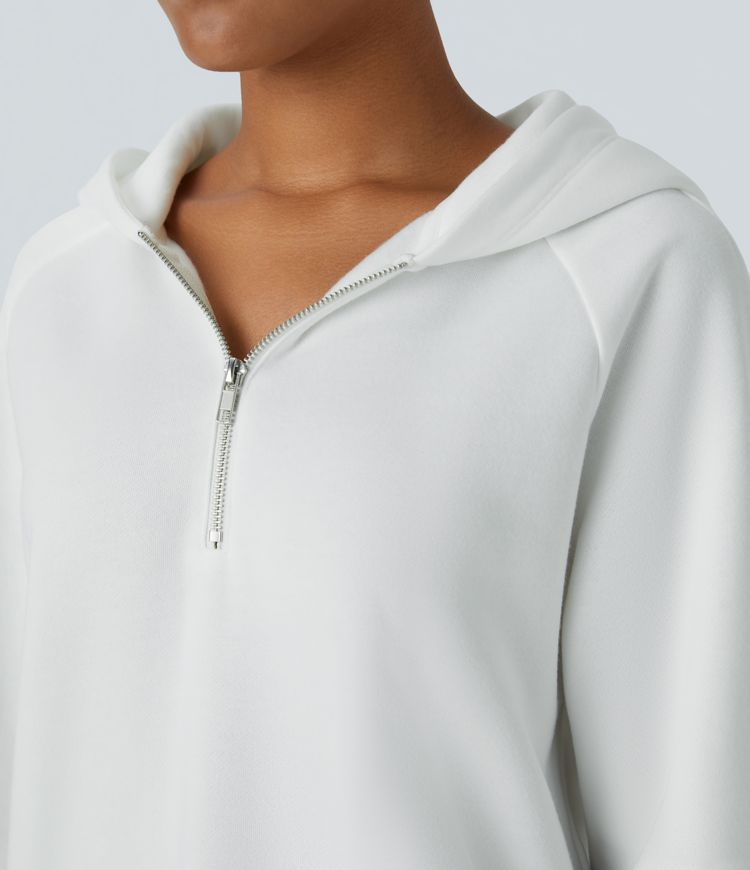 Half-Zip Pullover Sweater | Cotton Blend | Minimalist and Cozy