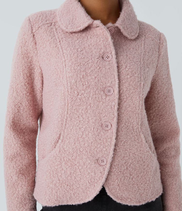 Cropped Boucle Jacket | Tailored & Elegant | Perfect for Layering