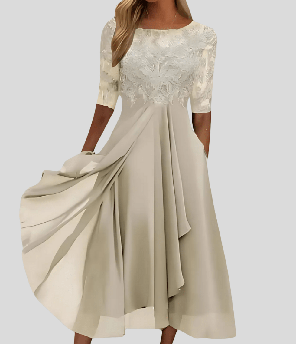 Rhonda | Lace Midi Dress