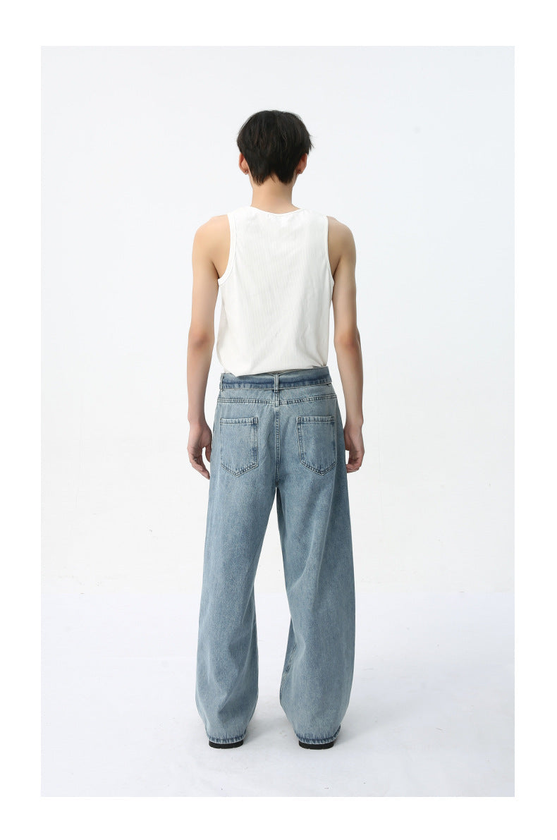 Wide-Leg Denim Jeans | Oversized Fit | Streetwear Essential