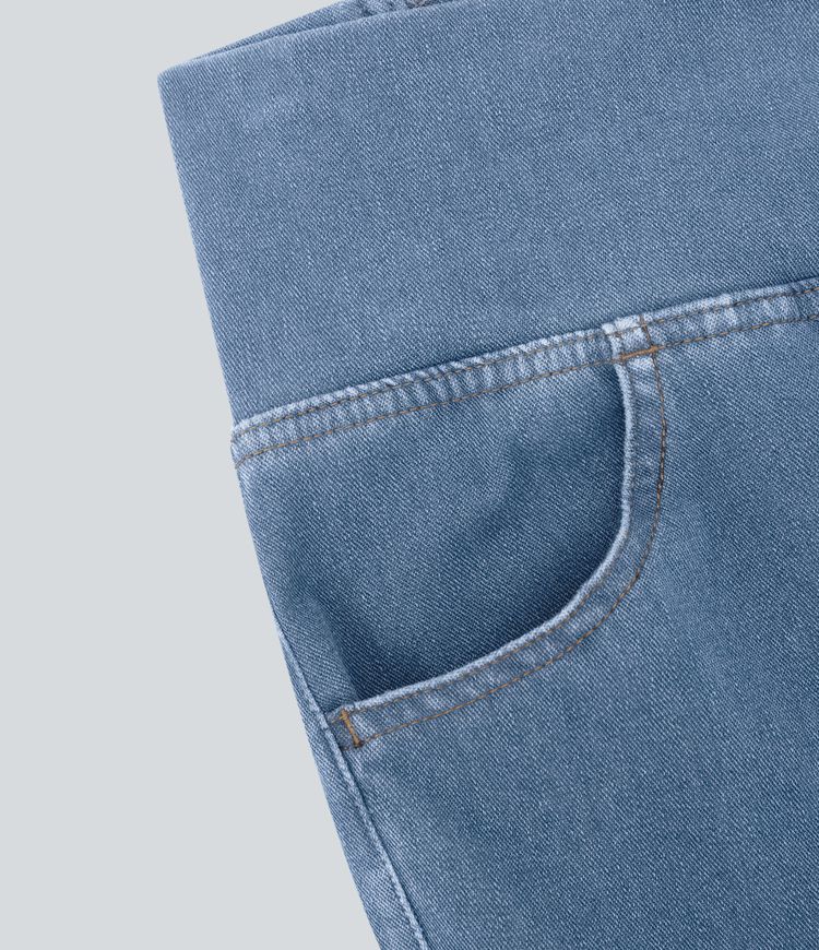 High-Waisted Cooling Flare Jeans | Stretch Denim | Breathable and Flattering