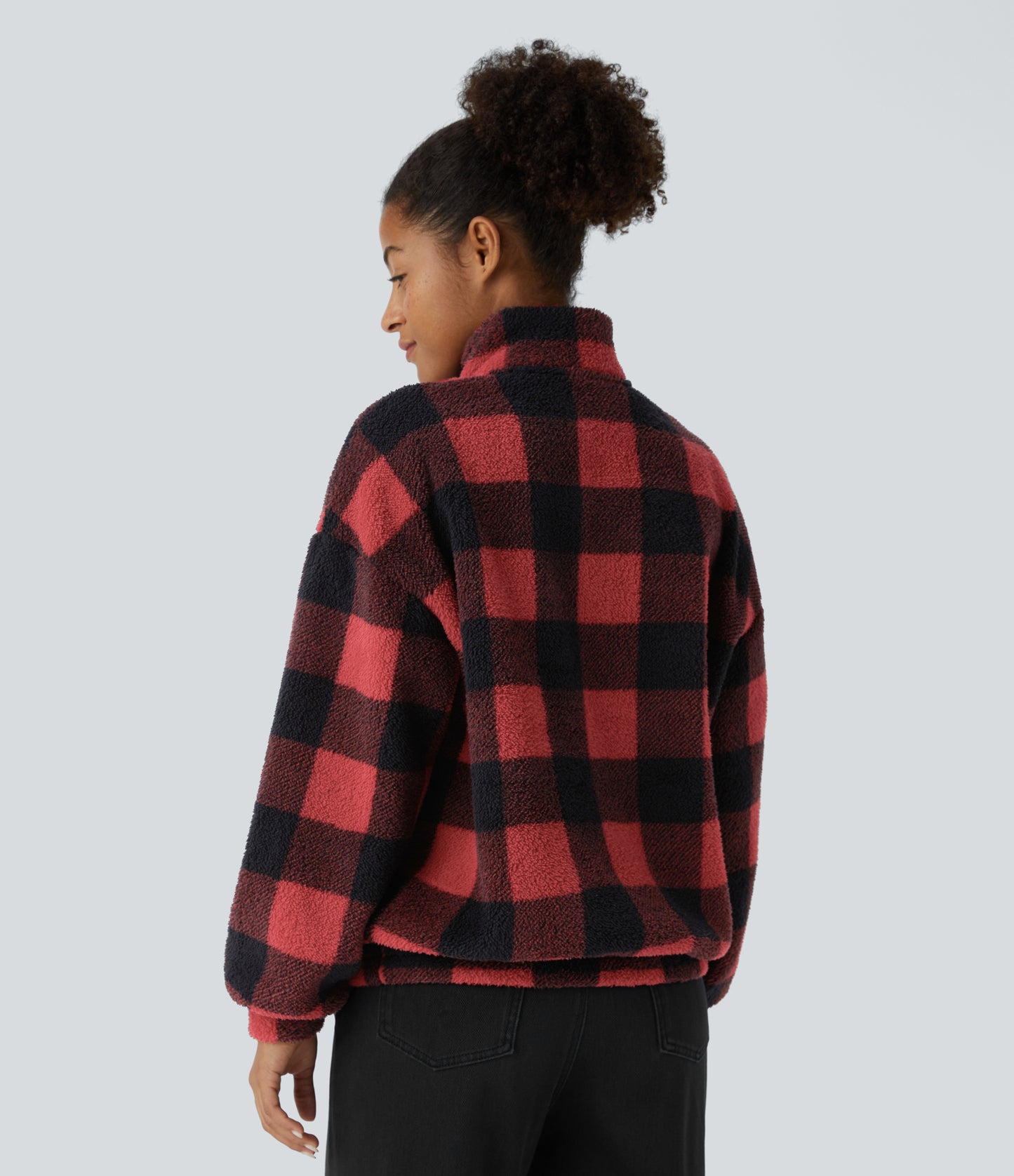 Buffalo Plaid Fleece Jacket | Warm and Stylish | Classic Design