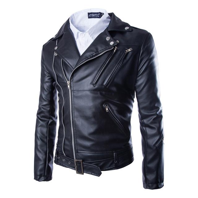 Men's Faux Leather Biker Jacket | Classic Style | Durable and Edgy