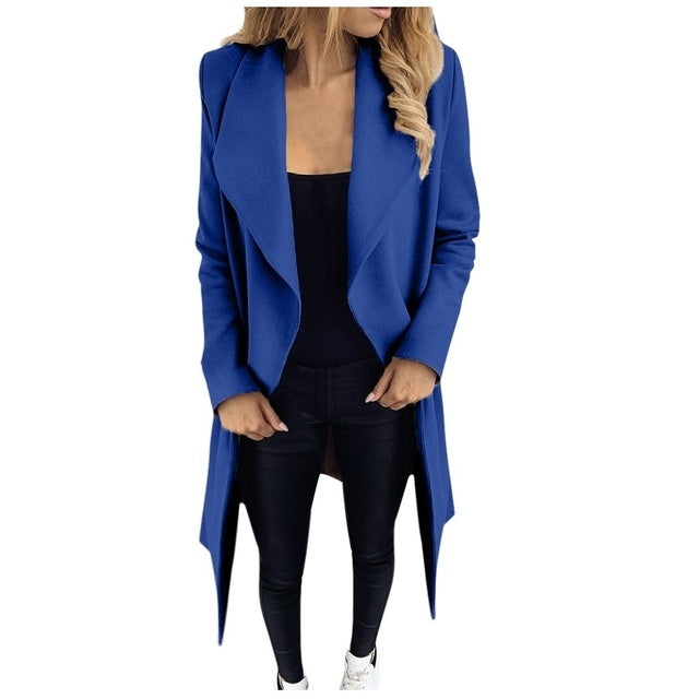 Waterfall Open-Front Coat | Lightweight Elegance | Versatile Style