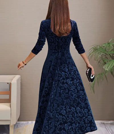 Carina - Long Sleeve Maxi Dress