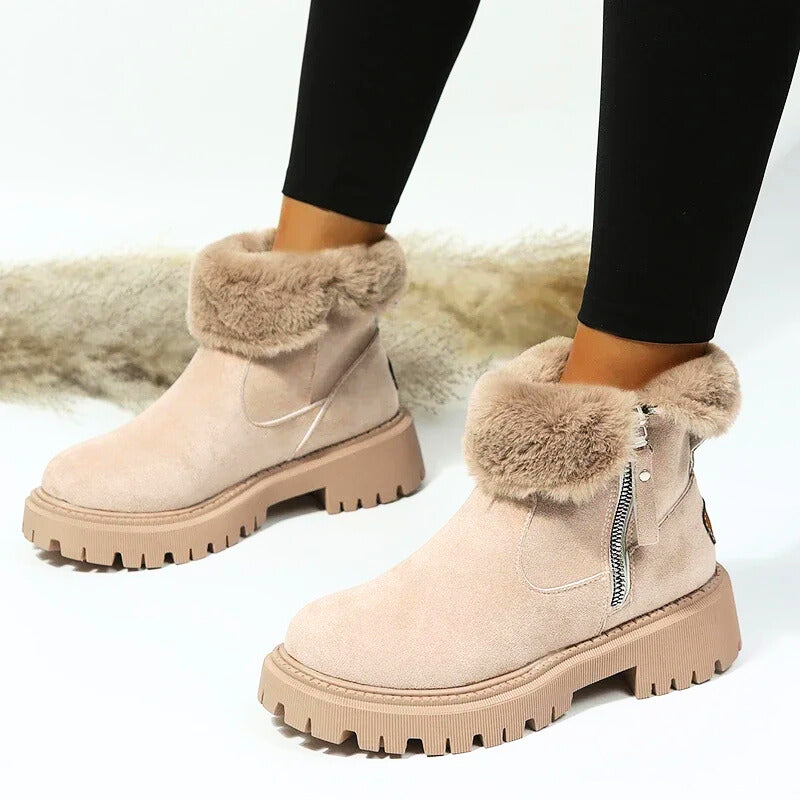 Faux Fur-Lined Ankle Boots | Cozy and Stylish | Winter Essential