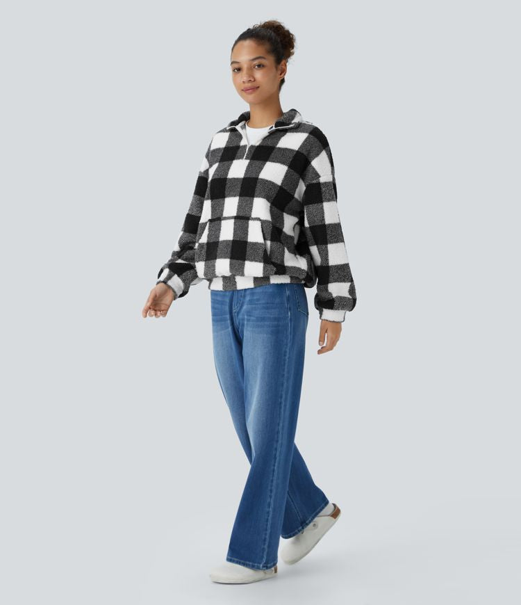 Buffalo Plaid Fleece Jacket | Warm and Stylish | Classic Design