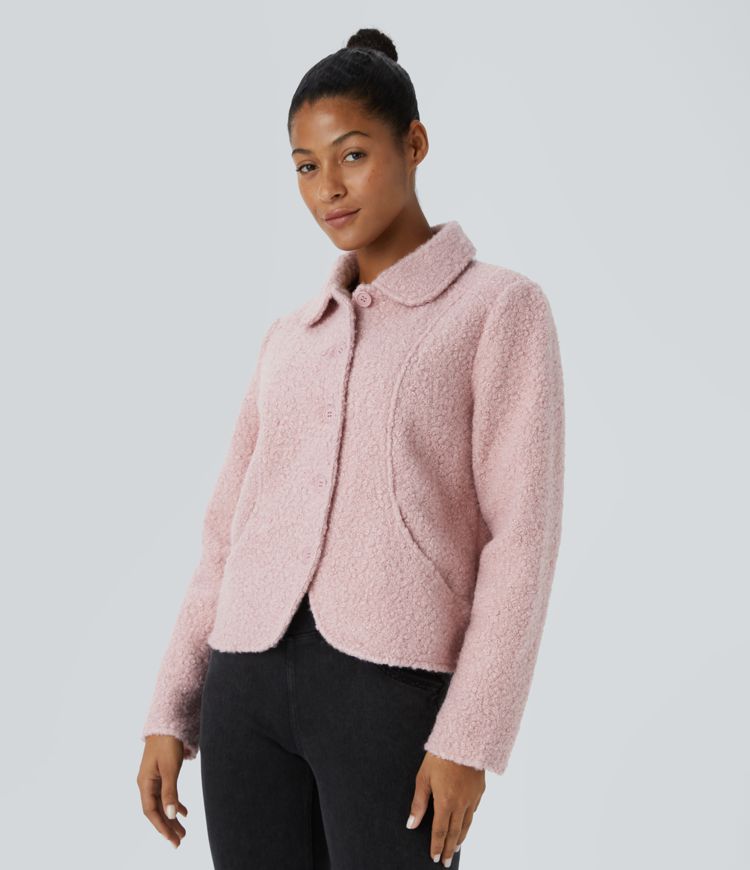 Cropped Boucle Jacket | Tailored & Elegant | Perfect for Layering