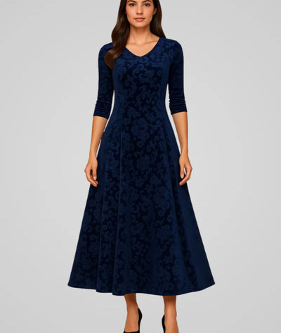 Carina - Long Sleeve Maxi Dress