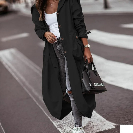 Longline Duster Coat | Lightweight Layering Piece | Open-Front Design | Effortless Street Style