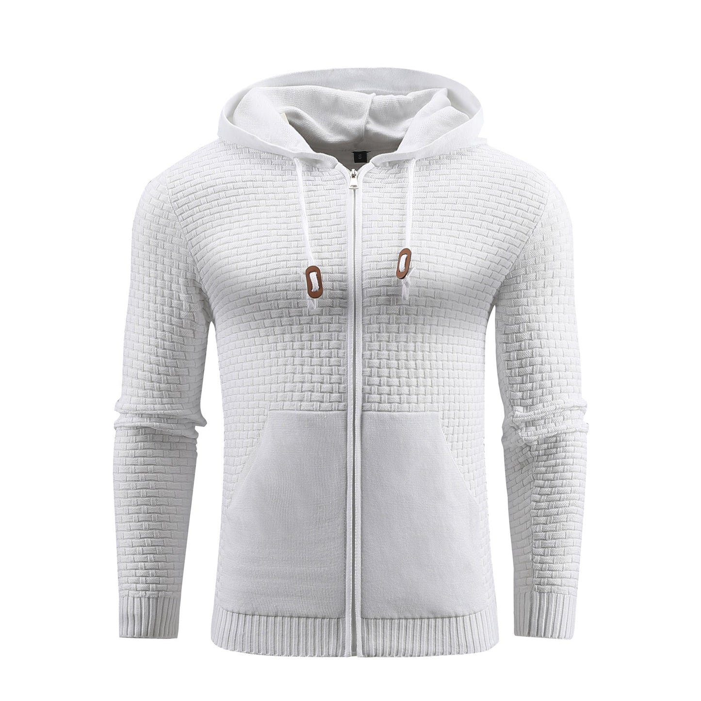 Textured Zip-Up Hoodie | Slim Fit | Casual Comfort