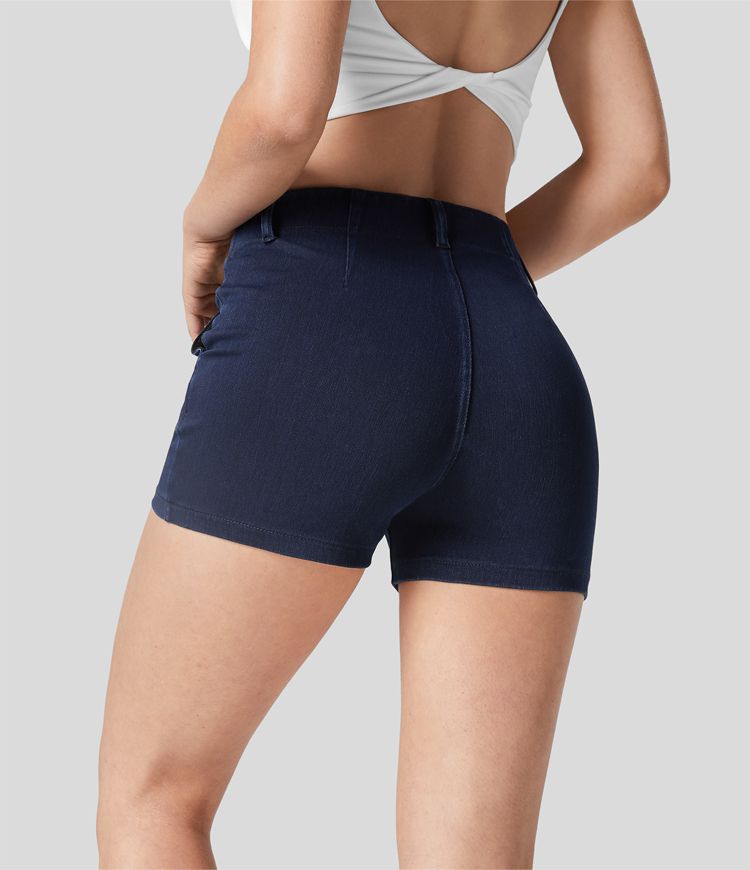 High-Waisted Stretch Shorts | Body-Hugging Fit | Comfortable and Breathable