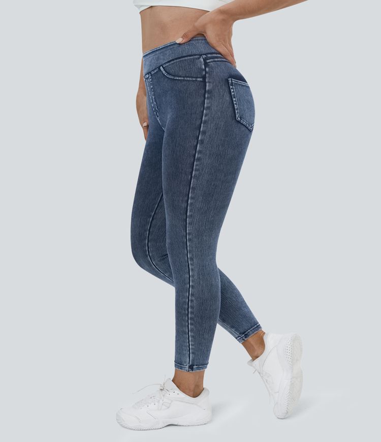 High-Waisted Stretch Plus-Size Jeggings | Denim Look | Comfortable and Flattering