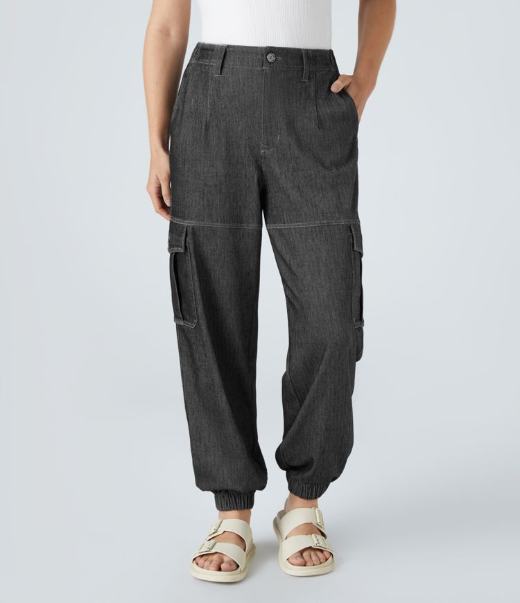 Utility Jogger Pants | Cotton Denim | Relaxed and Functional