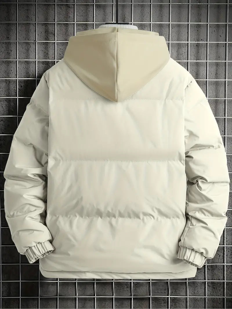 Hooded Puffer Jacket | Fleece Lined | Warm and Water-Resistant