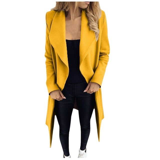 Waterfall Open-Front Coat | Lightweight Elegance | Versatile Style