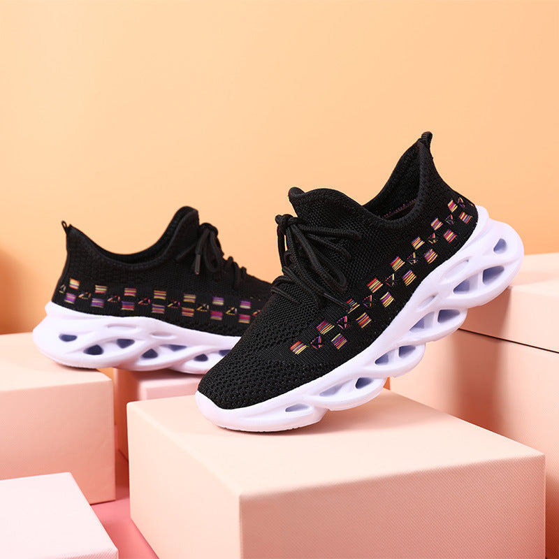 Breathable Hollow Sole Sneakers | Lightweight Design | Stylish Accents