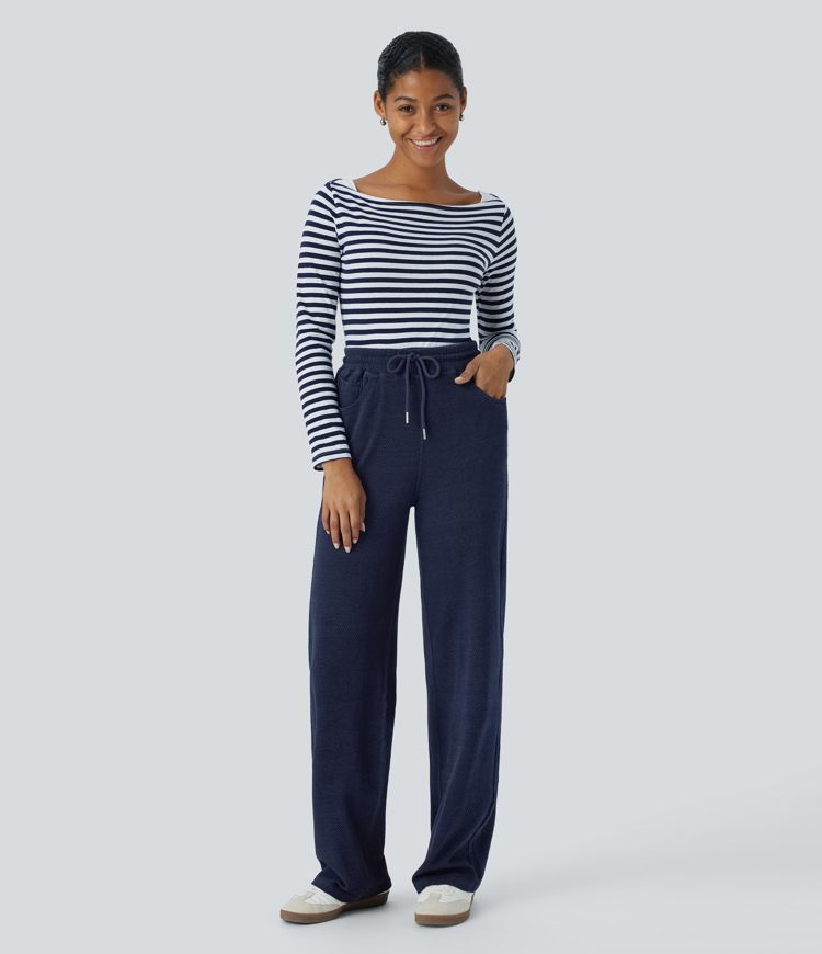 Wide-Leg Lounge Pants | Cotton | Relaxed and Comfortable