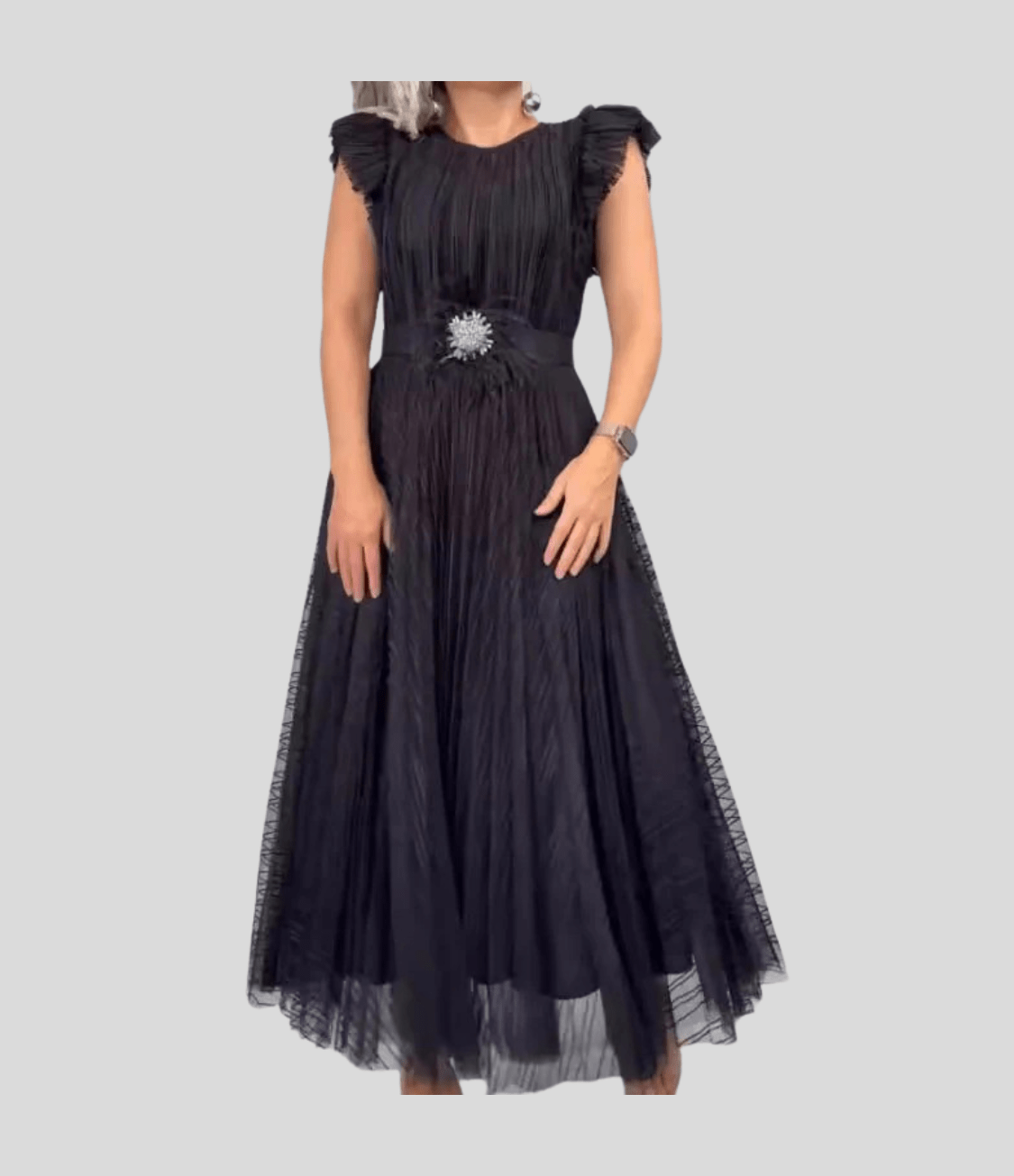Tintonia | Fitted Chiffon Dress