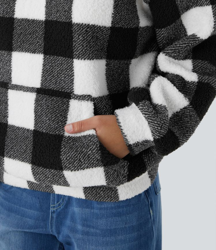 Buffalo Plaid Fleece Jacket | Warm and Stylish | Classic Design