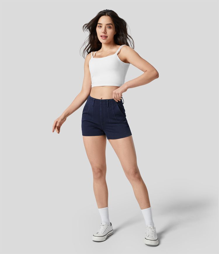 High-Waisted Stretch Shorts | Body-Hugging Fit | Comfortable and Breathable