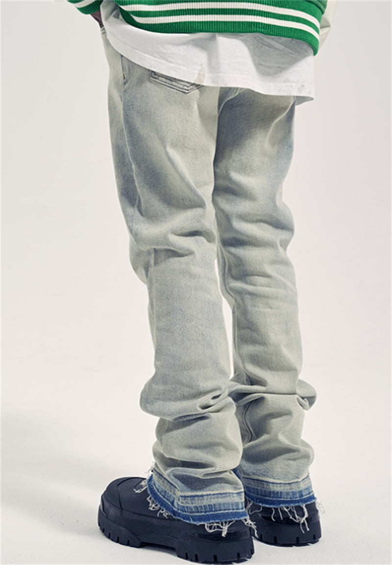 Straight-Leg Jeans | Light-Wash Denim | Relaxed Fit