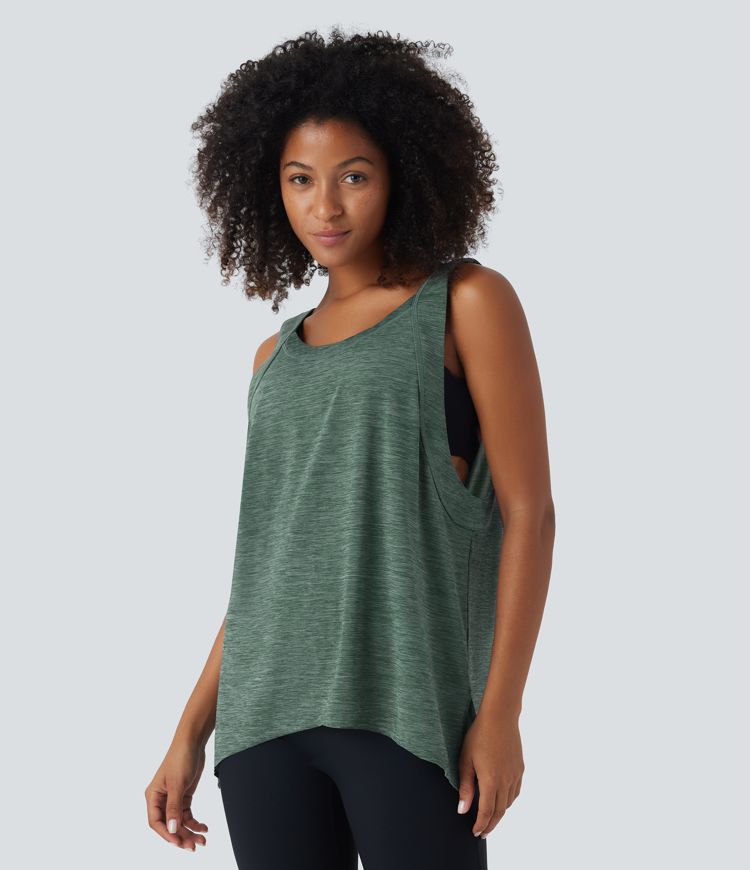 Cross-Back Tank Top | Active | Stylish and Breathable